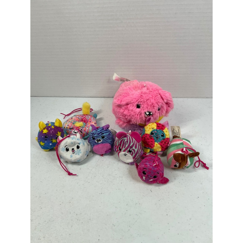 Pikmi Pops Surprise Plush Toy Lot Pink Purple Donut Star Scented Style 9pc Set